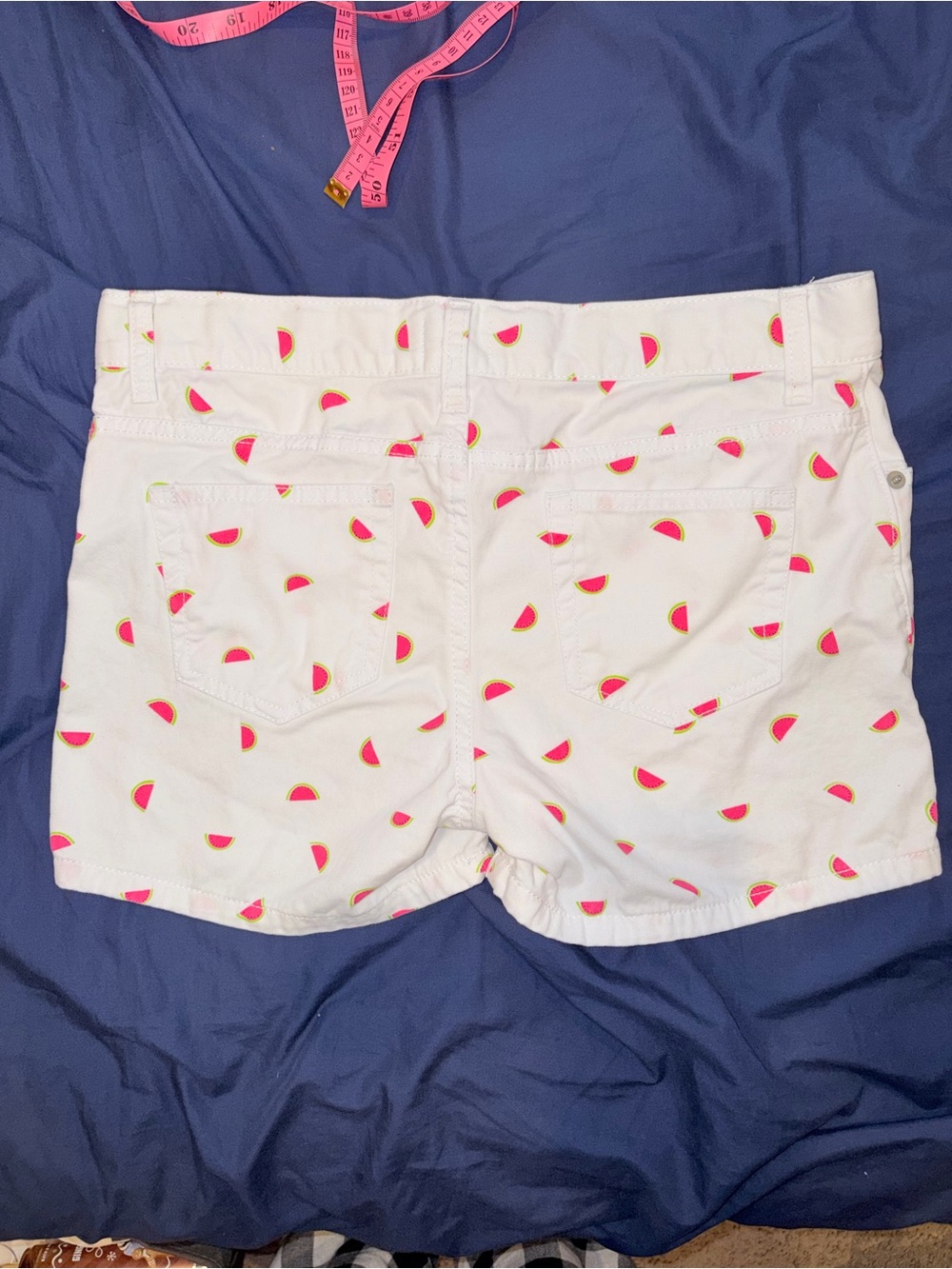 The Children's Place Girls Size 12 White Watermelon Print Cotton Shorts - Picture 2 of 6